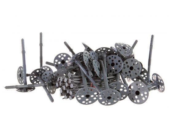 Дюбель для теплоизоляции с пласт. гвоздем Невский Крепеж 10х160 50 шт. 336096 