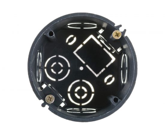 Установочная коробка ЭРА КУТ 68х40мм для твердых стен, саморезы, черная IP20 Б0051810 