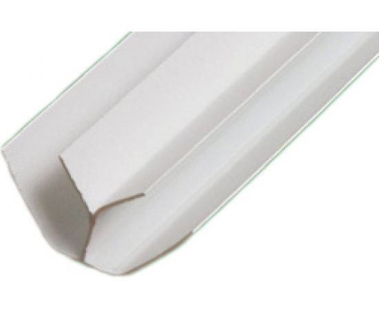 Внутренний угол СХТ ПВХ 8-10х3000 мм белый ПрПа003 