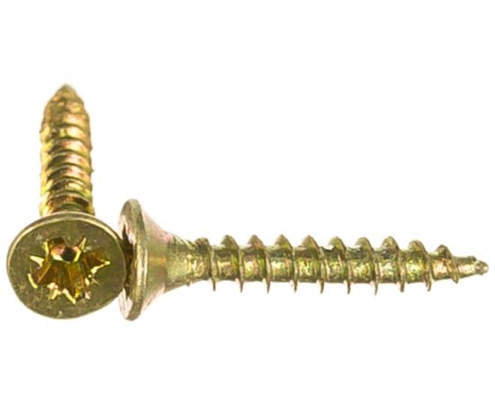 Шуруп для дерева Саморезик 2.5х16 универсальный потай, желтый цинк, Pz-1 1000шт SYZ-2.5х16-1000 