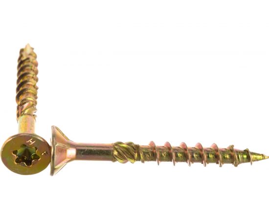 Конструкционный шуруп для дерева с фрезой ЕВРОПАРТНЕР потай, ж/п Torx 25 4.5х40, 15 шт. 15 0025 7 – изображение 2