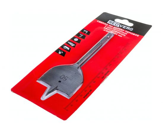 Сверло по дереву перовое HCS 50х152 мм REDVERG 6621156 – изображение 2