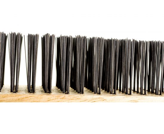 Зачистная 6-и рядная щетка, закаленная прямая проволока с деревянной ручкой СИБРТЕХ 74806 – изображение 3