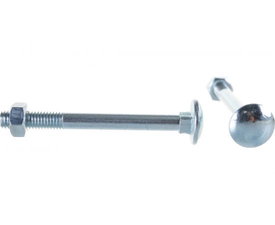 Болт с п.кр. гол. и кв.подголовком, с гайкой ЕВРОПАРТНЕР DIN603 Zn M8x80 2шт. 6 0531 1 – изображение 3