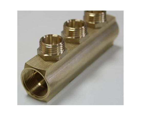 Коллектор ДТРД ВР 3/4 на 3 выхода НР 1/2 межосевое 35 мм 6105 410319 – изображение 3