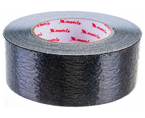 Клейкая противоскользящая лента MATRIX черная, 50 мм х 10м, 88708 – изображение 4