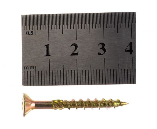 Конструкционный шуруп для дерева с фрезой ЕВРОПАРТНЕР потай, ж/п Torx 25 4.5х40, 15 шт. 15 0025 7 – изображение 4