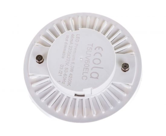 Светодиодная лампа Ecola GX53 LED Premium 6,0W Tablet 220V 4200K матовая 27x75 T5UV60ELC – изображение 4