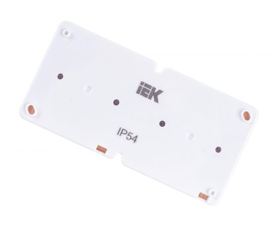 Двухместная розетка IEK с заземляющим контактом, с крышкой, для открытой установки РСб22-3-ГПБб IP54 ERMP22-K01-16-54-EC – изображение 4