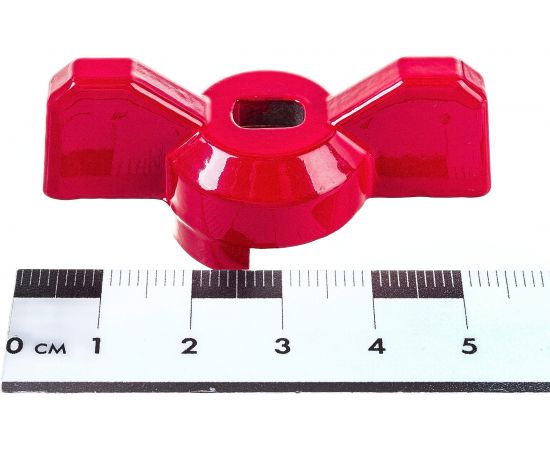 Рукоятка для шарового крана PROFACTOR бабочка, красный/синий 1/2 дюйма - 3/4 дюйма PF FBV 1520WH – изображение 5
