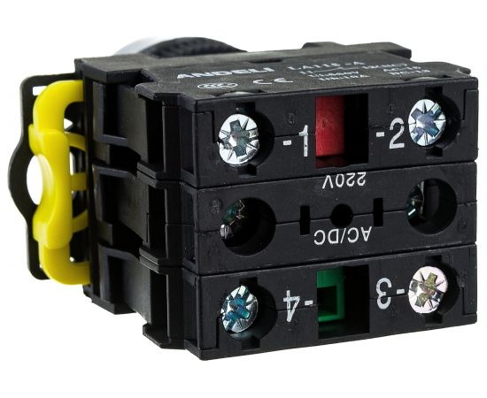 Переключатель ANDELI LA115-A5-11XD/G с подсветкой, с фиксацией, зеленый, LED, 220В ADL10-203 – изображение 6