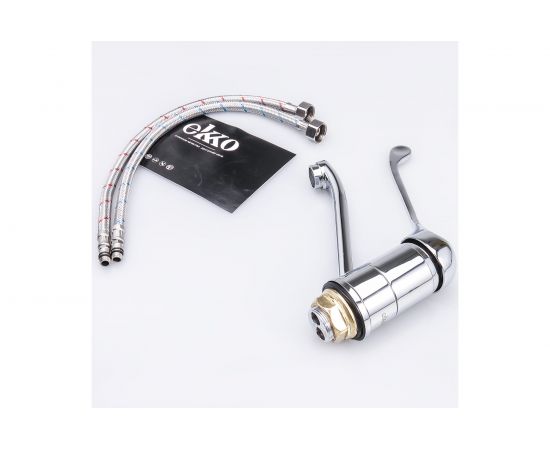 Хирургический смеситель для раковины Ekko с гайкой E45054 – изображение 7