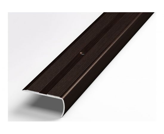 Порог угловой алюминиевый декоративный (40х20 мм, 1,8 м, Дуб венге) ЛУКА УТ000006654 