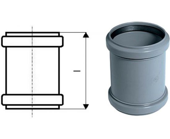 Муфта надвижная двухраструбная HTU 40 Ostendorf 111500 