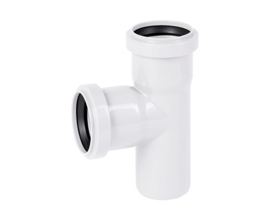 Канализационный тройник Ostendorf 87 градусов, 50х50 мм, белый 559670 