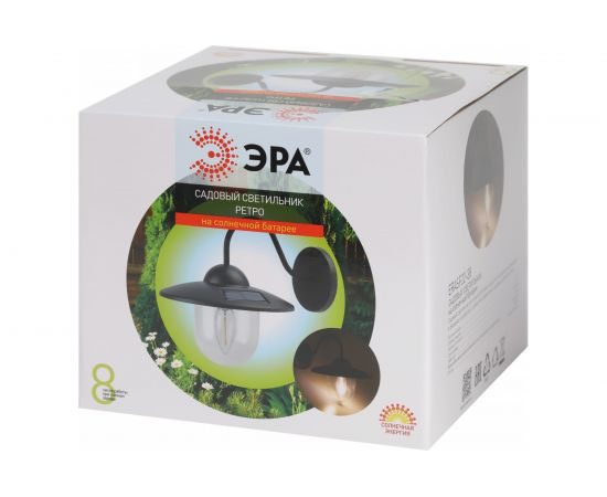 Светильник уличный ERASF22-38 на солнечных батареях настенный Ретро 1 LED, ЭРА Б0053388 – изображение 12