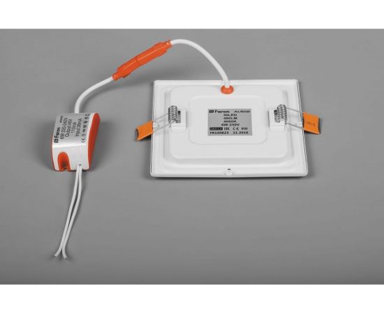 Светодиодный встраиваемый светильник FERON AL502, 9W, 4000K, 720Lm, белый 28515 – изображение 2