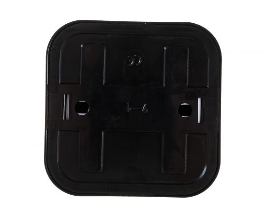 Выключатель Bylectrica 2-клавишная, открытая установка, 10А с подсветкой, серия ПРАЛЕСКА, А510-215 черный – изображение 2