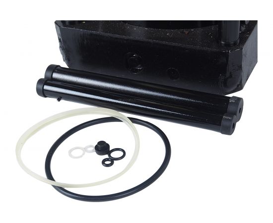 Гидравлический бутылочный домкрат ЭВРИКА с клапаном, 100 т, ремкомплект ER-81001 – изображение 2