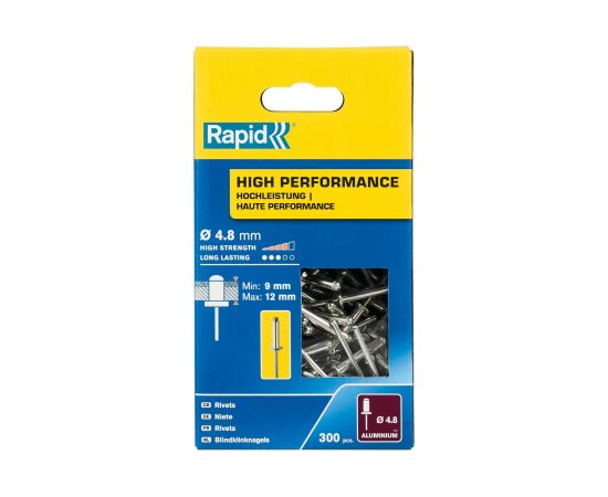 Алюминиевая заклепка RAPID R:High-performance-rivet d4.8x16 мм, 300 шт. 5001438 – изображение 2