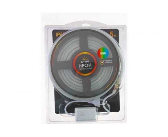 Светодиодный гибкий неон URM 2835-120led, IP65, RGB, 220V, 10W, 5м С26005 – изображение 2