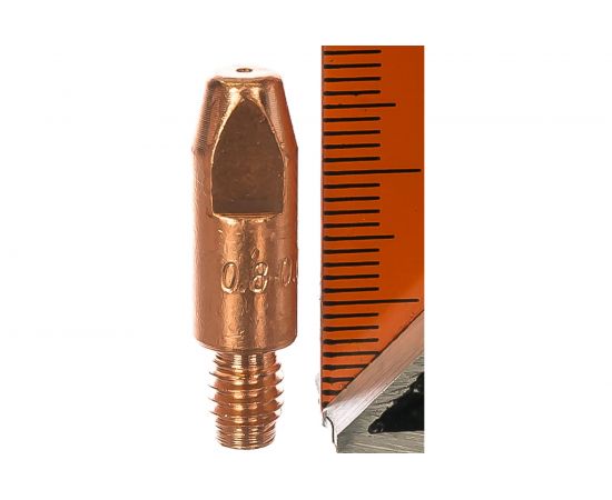 Наконечник токопроводящий (E-Cu; М6х28; 0.8 мм) для горелок MIG/MAG Сварог ICU0004-08 – изображение 2