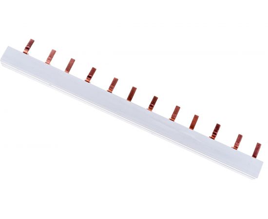 Соединительная шина типа PIN REXANT 12 штырей 3Р 63 А 22 см 11-2244-1 – изображение 2