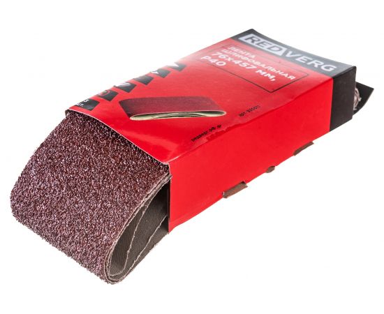 Лента шлифовальная (3 шт; 76х457 мм; Р40) REDVERG 6624239 – изображение 2