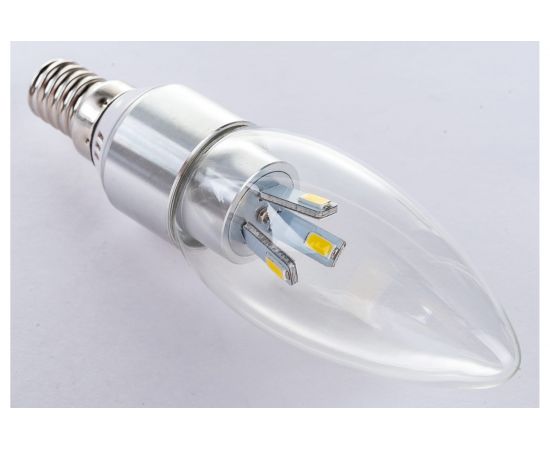 Светодиодная лампа Nord-Yada C35 3W S 220V E14 4200K (свеча прозрачная) 903644 – изображение 3