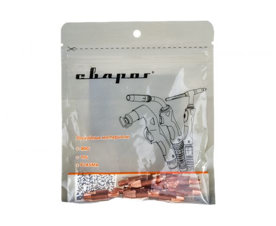 Наконечник токопроводящий (E-Cu; М6х28; 0.8 мм) для горелок MIG/MAG Сварог ICU0004-08 – изображение 3