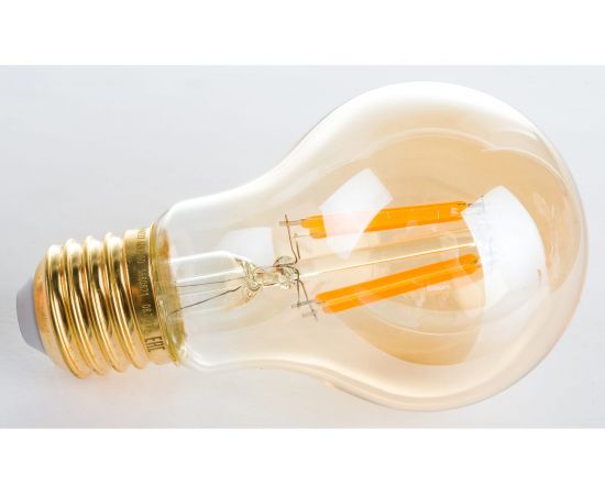 Светодиодная лампа Uniel GLV21GO Vintage. Форма A, золотистая колба LED-A60-6W/GOLDEN/E27 UL-00002355 – изображение 3