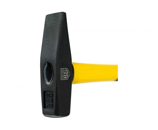 Слесарный молоток Berger BG кованый, фиберглассовая рукоятка, 500 г BG1514 – изображение 3