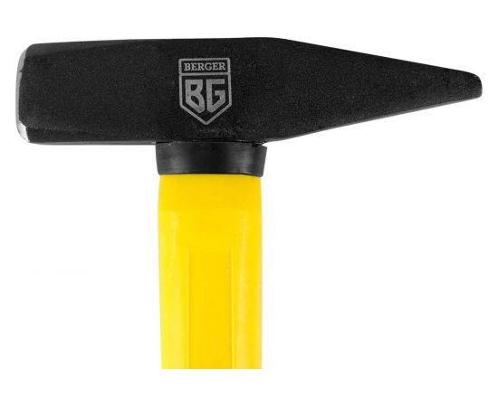 Слесарный молоток Berger BG кованый, фиберглассовая рукоятка, 500 г BG1514 – изображение 4