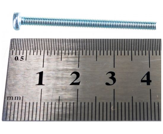 Винт КРЕП-КОМП полуцилиндрическая головка, цинк DIN7985 3х40 100 шт вц340мф – изображение 4