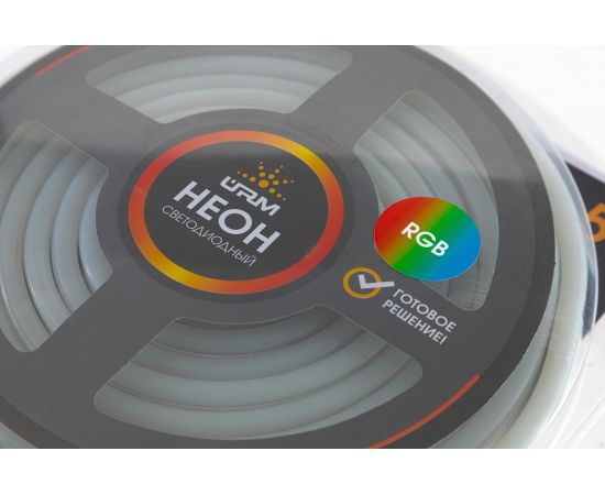Светодиодный гибкий неон URM 2835-120led, IP65, RGB, 220V, 10W, 5м С26005 – изображение 4