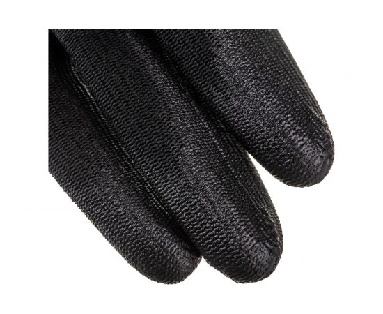 Полиэстеровые перчатки с полиуретановым покрытием Delta Plus цвет черный, р. 7 VE702PN07 – изображение 8
