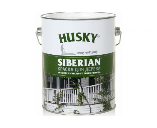 Краска для дерева HUSKY SIBERIAN (белая; база А; 2.7 л) 27006 