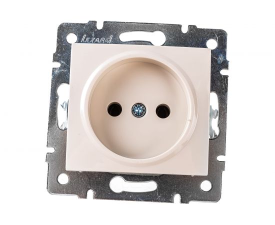 Розетка LEZARD KARINA б/ з керамика крем 707-0388-121 