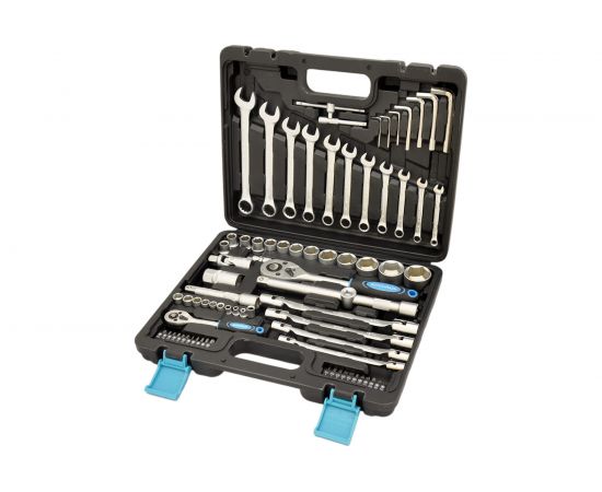 Набор инструмента (77 предметов, 1/2 1/4 DR, CrV) AUTOVIRAZH AV-212077 