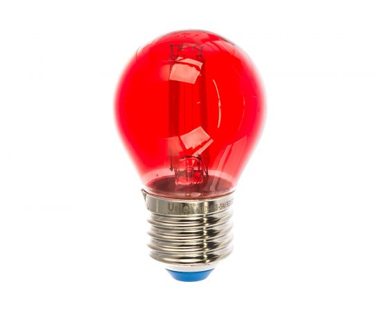 Лампа Uniel LED-G45-5W/RED/E27 GLA02RD светодиодная, форма шар UL-00002986 