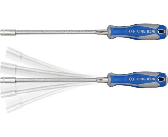 Гибкая торцевая отвертка для хомутов 5 мм, 300 мм KING TONY 1453-05 