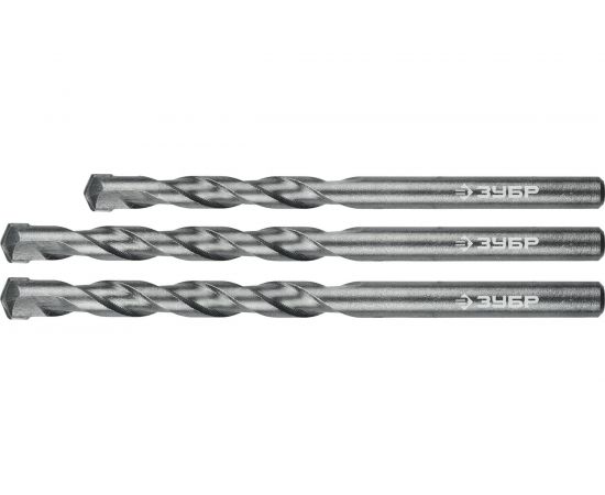 Набор сверл по бетону ЗУБР 3 шт, 6-8-10 мм 2922-H3_z01 