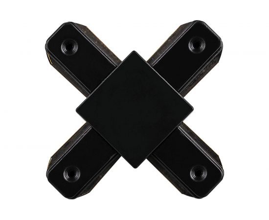 Коннектор FERON Х-образный для шинопровода, черный, LD1002 10331 