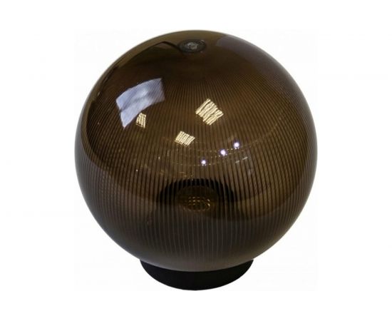 Уличный светильник-шар APEYRON с основанием, 200мм, рассеиватель ПММА, призма, дымчатый 11-77 