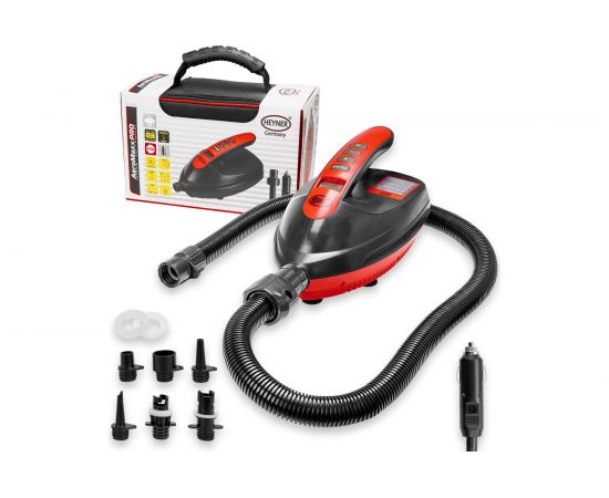 Heyner Насос воздушный премиум SUP с функцией Автостоп 70 л/мин12 В 110W 1,1 bar. 6 адаптеров 211250 