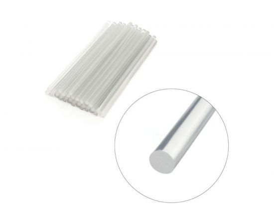Комплект клеевых стержней прозрачных (1 кг; 11.2х300 мм) INTERTOOL RT-1026 – изображение 2