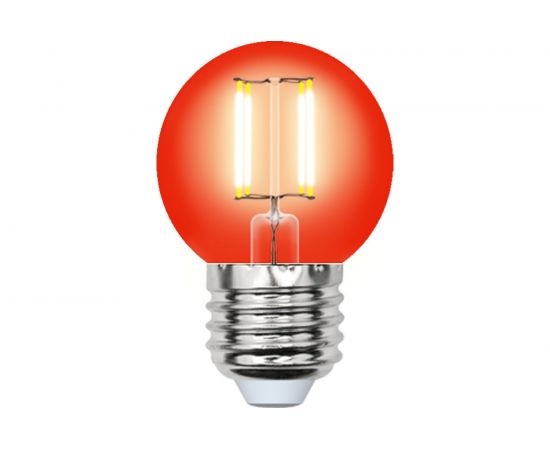 Лампа Uniel LED-G45-5W/RED/E27 GLA02RD светодиодная, форма шар UL-00002986 – изображение 2