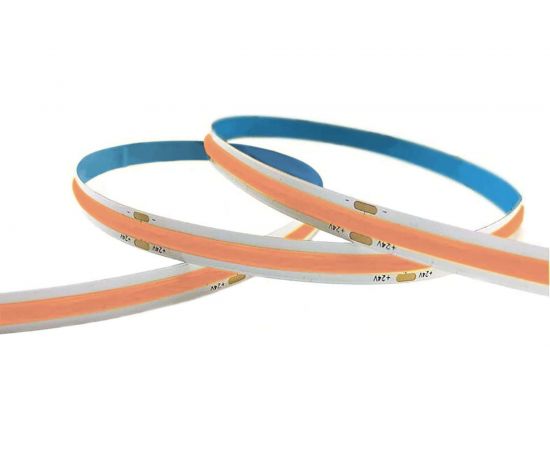 Светодиодная лента Apeyron 24В, 11Вт/м, COB, 352д/м, IP20, подложка 10мм, 5м, розовый/00-356 – изображение 2