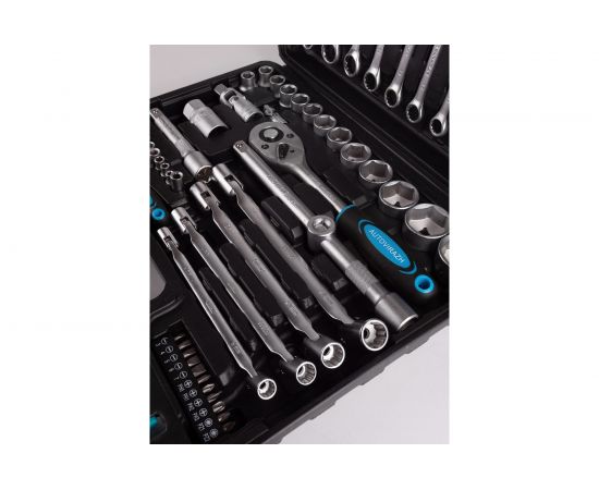 Набор инструмента (77 предметов, 1/2 1/4 DR, CrV) AUTOVIRAZH AV-212077 – изображение 2