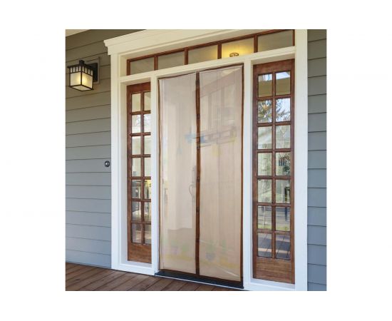 Антимоскитная сетка СИМАЛЕНД Уютный дом, 100x210 см, на магнитах, цвет коричневый 5472448 – изображение 2